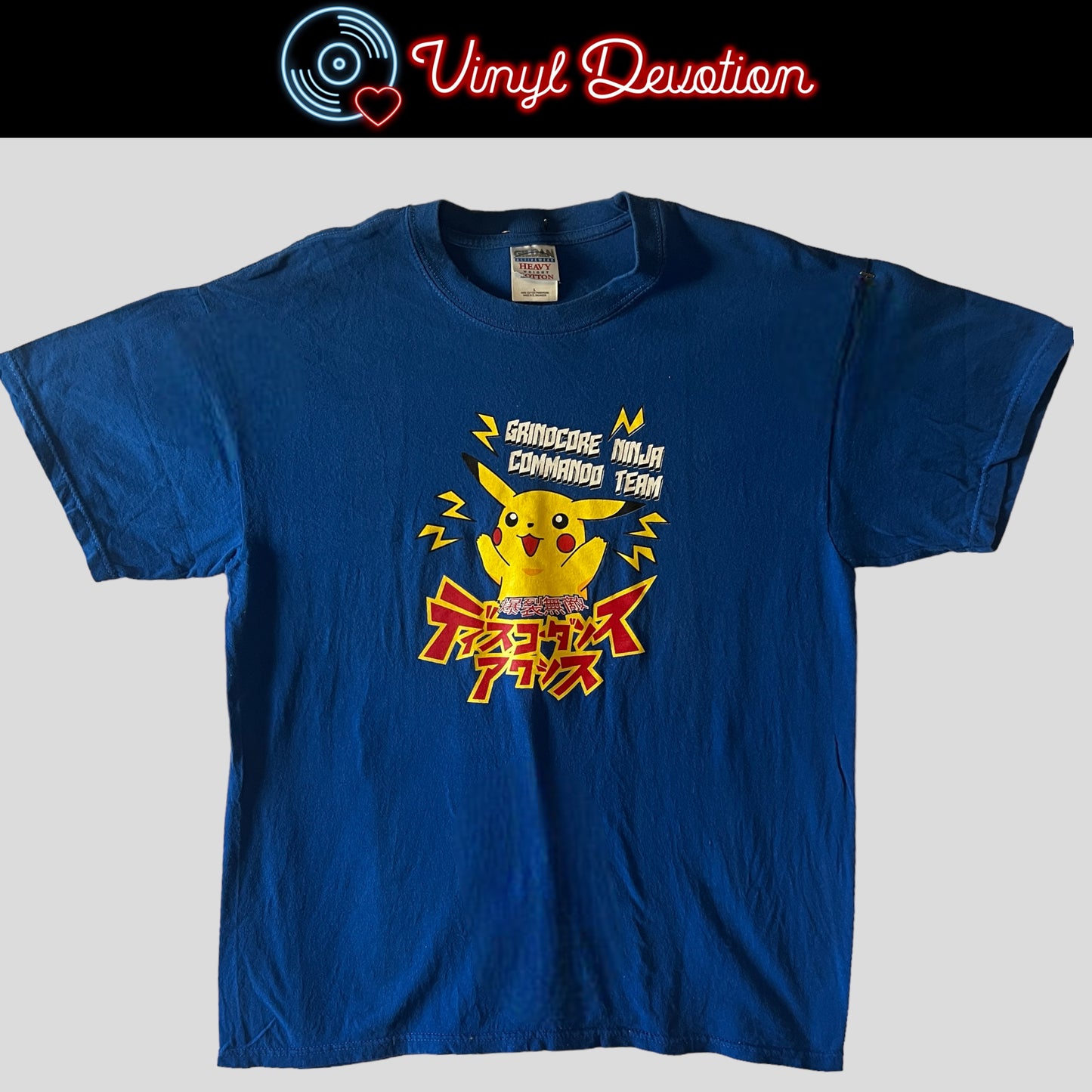 Discordance Axis Band Pikachu CBGB 2000 Vintage T-Shirt Size L