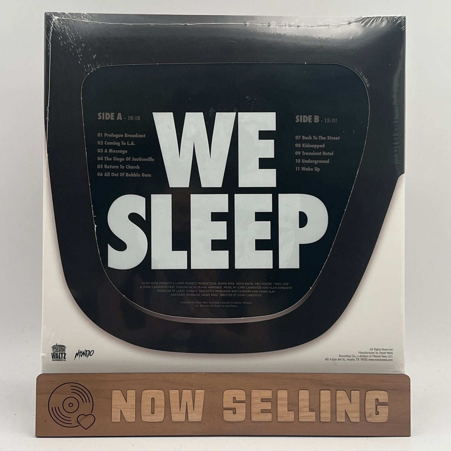 They Live Soundtrack Vinyl LP SEALED Eco John Carpenter Alan Howarth