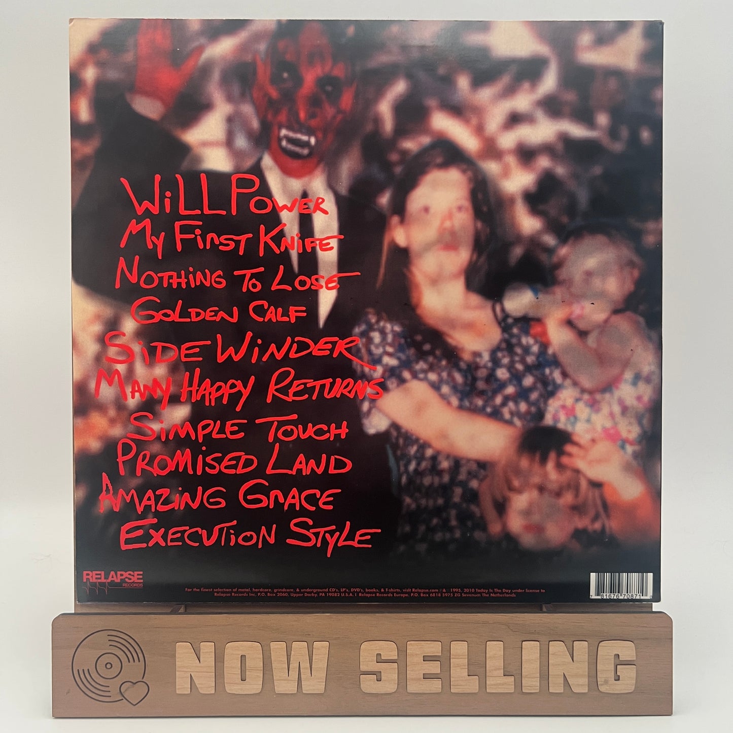 Today Is The Day - Willpower Vinyl LP Reissue Black 2010 Steve Austin