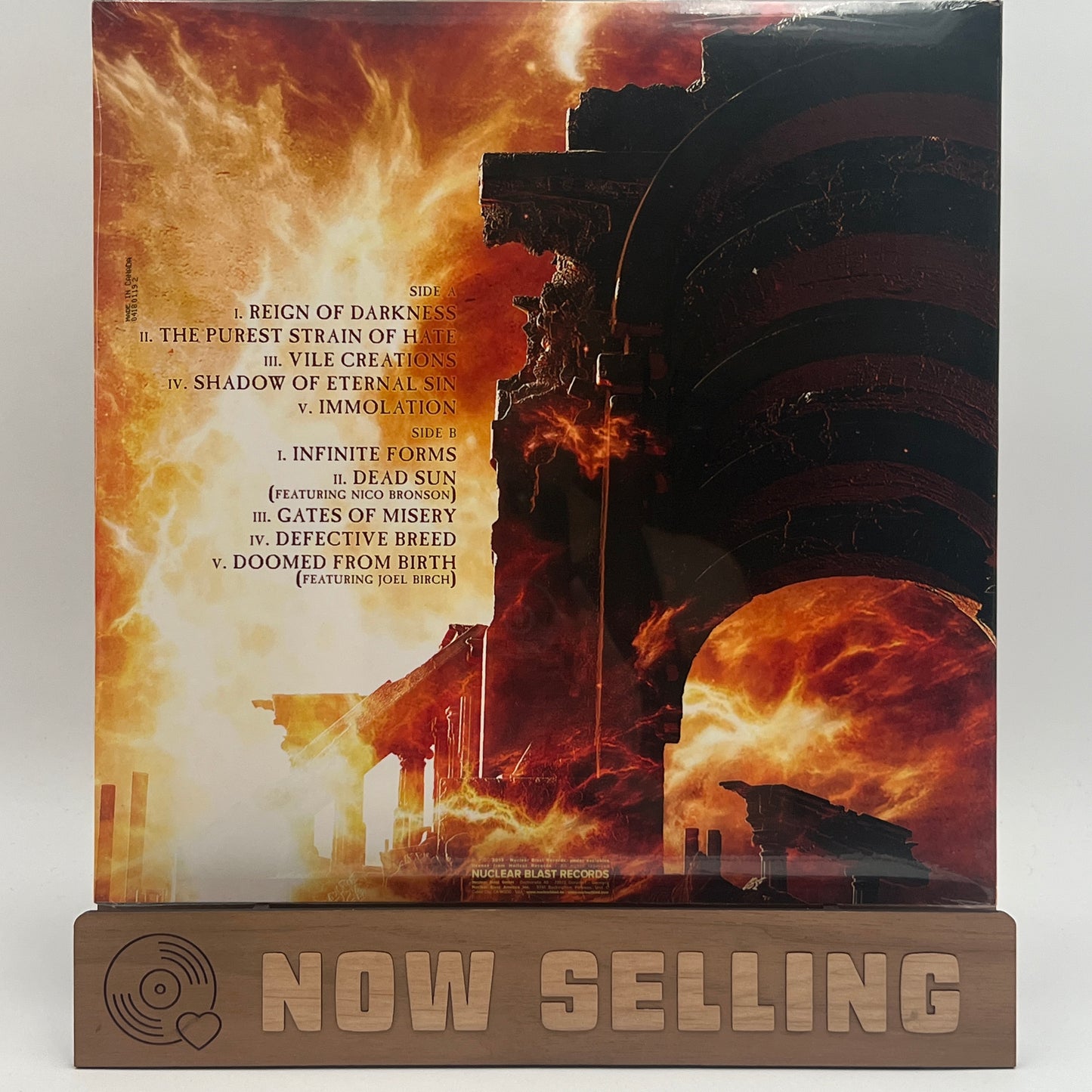 Thy Art Is Murder - Hate Vinyl LP Yellow w/ Red & White Splatter SEALED