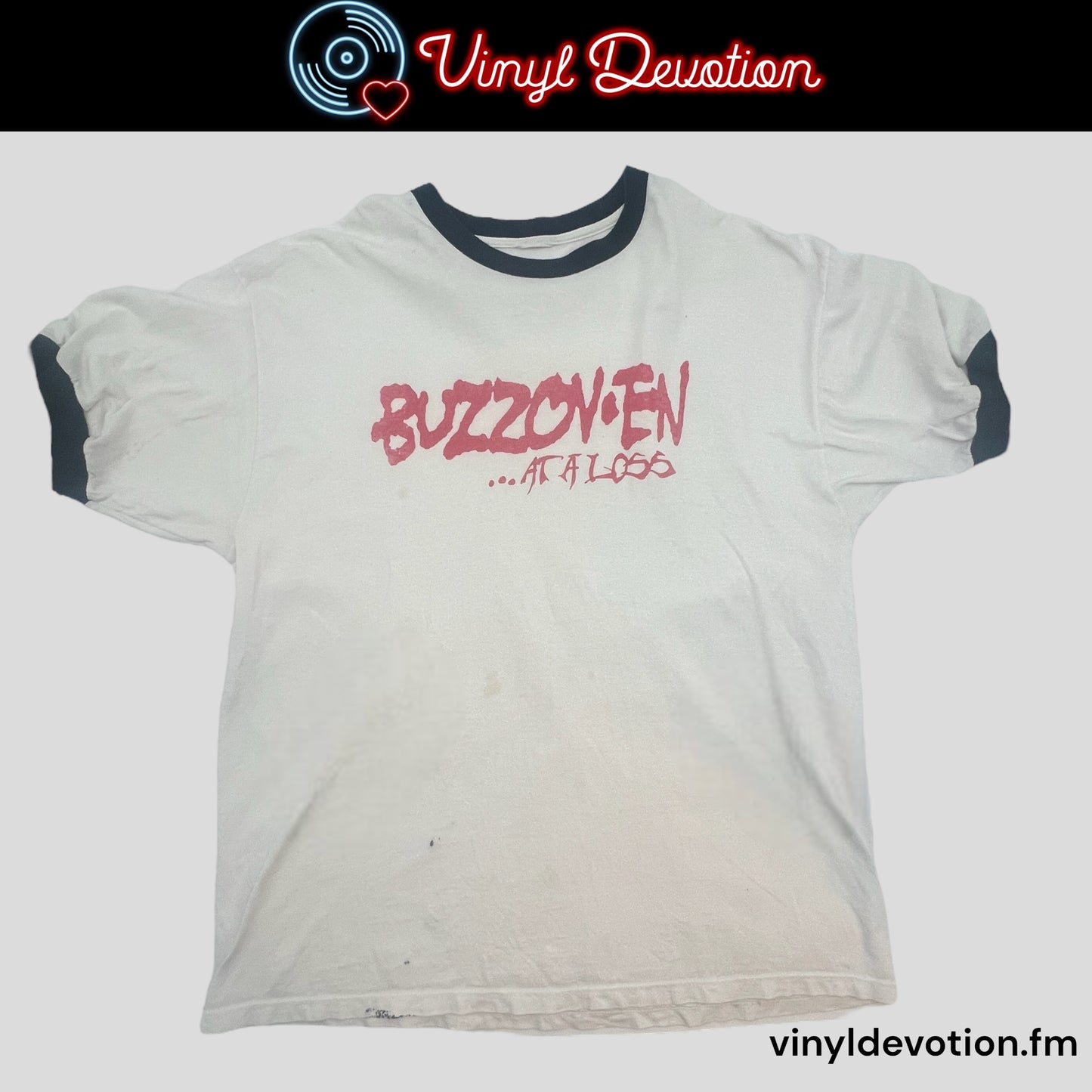 Buzzoven At A Loss Ringer T-Shirt Size XL