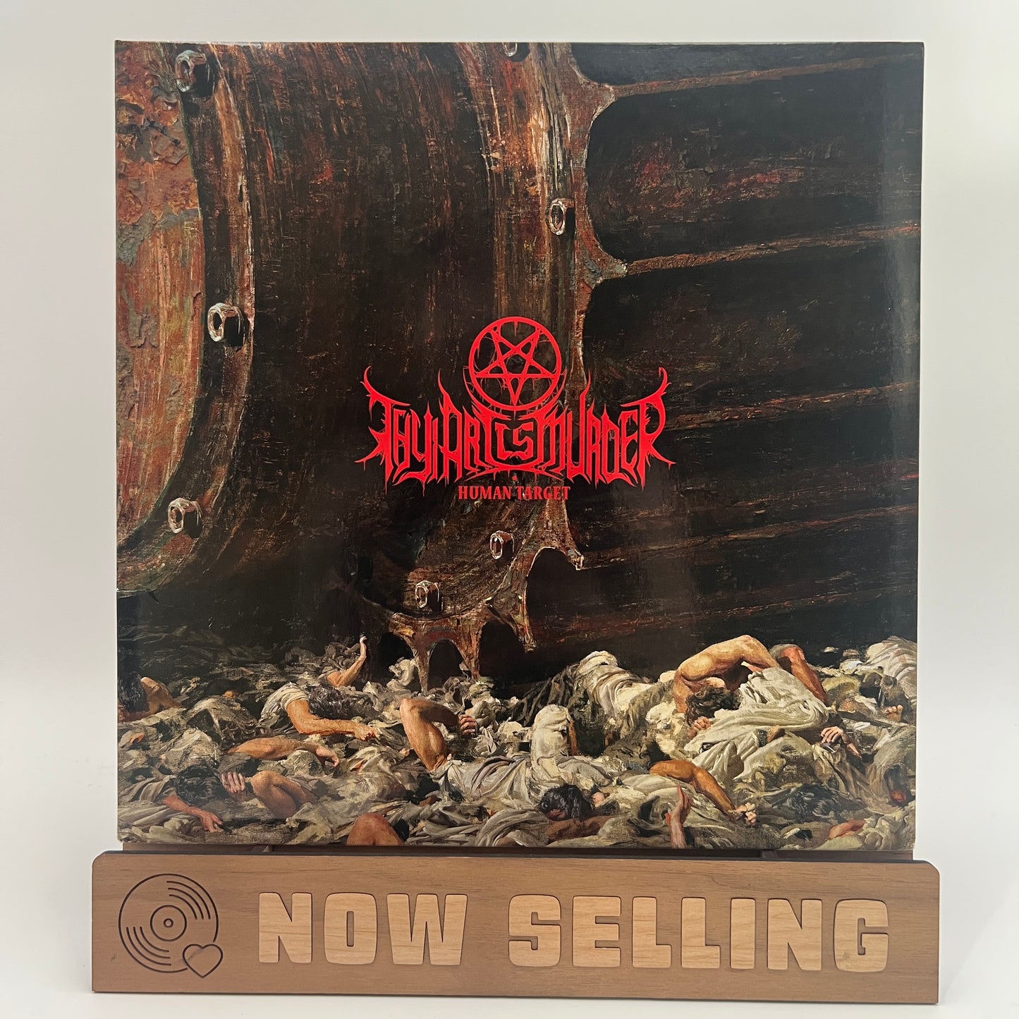 Thy Art Is Murder - Human Target Vinyl LP Limited Edition Black and Brown Swirl