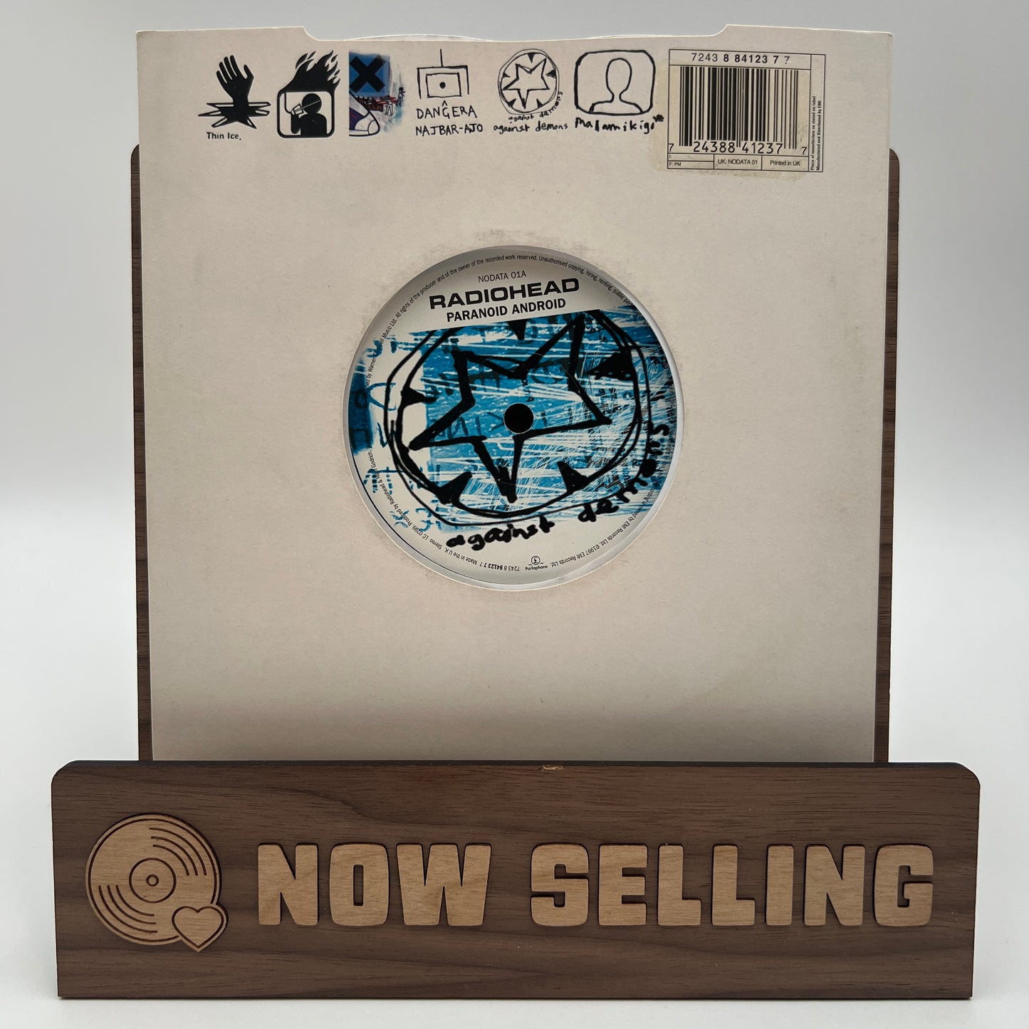 Radiohead - Paranoid Android Vinyl 7" Blue Translucent OK Computer