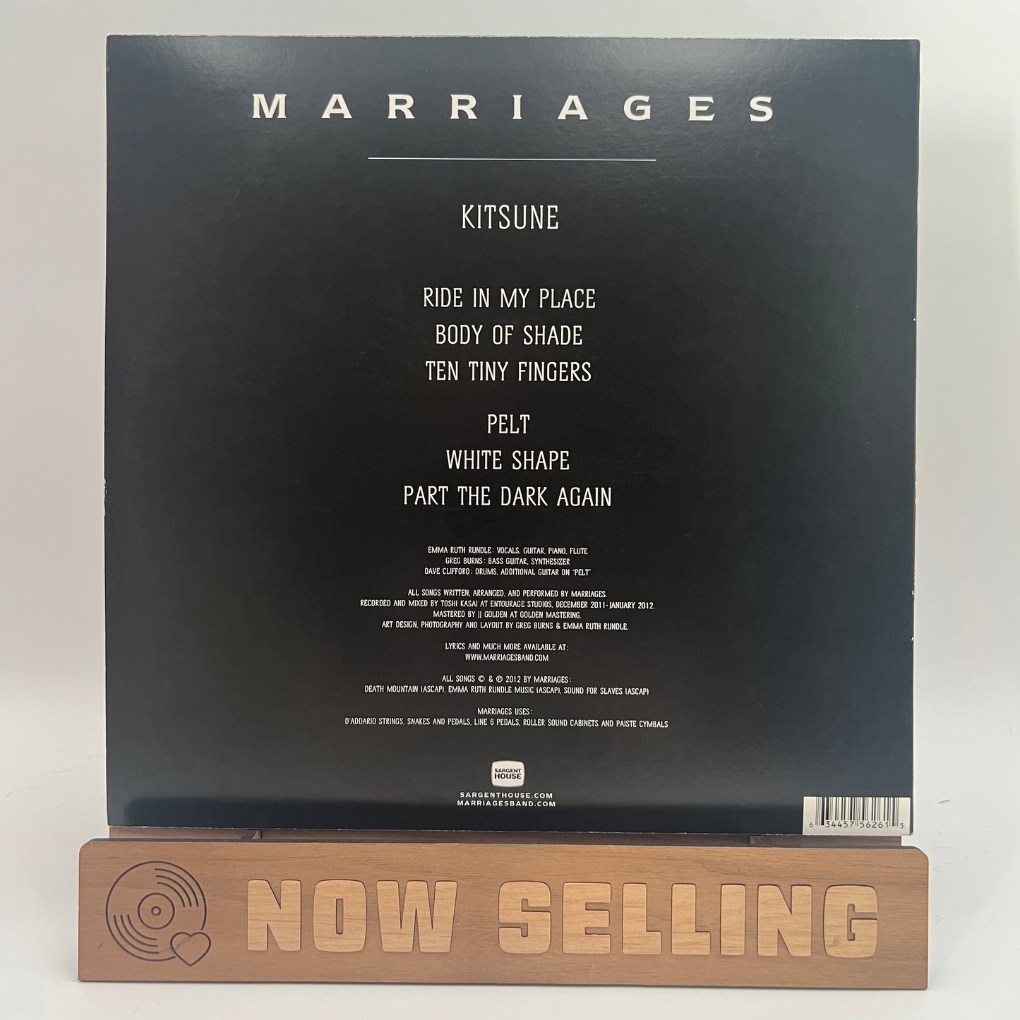 Marriages - Kitsune Vinyl EP Orange Translucent Emma Ruth Rundle