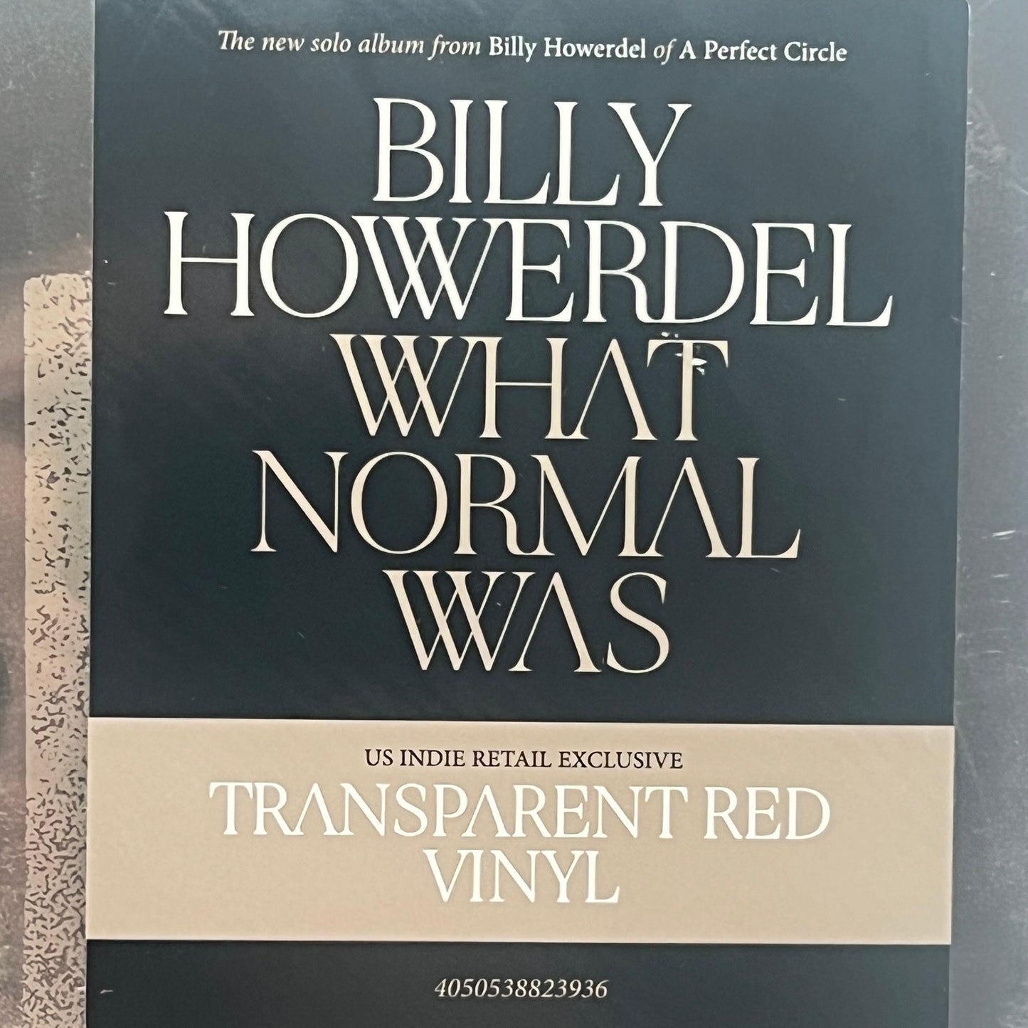Billy Howerdel - What Normal Was Vinyl LP Indie Exclusive Transparent Red A Perfect Circle