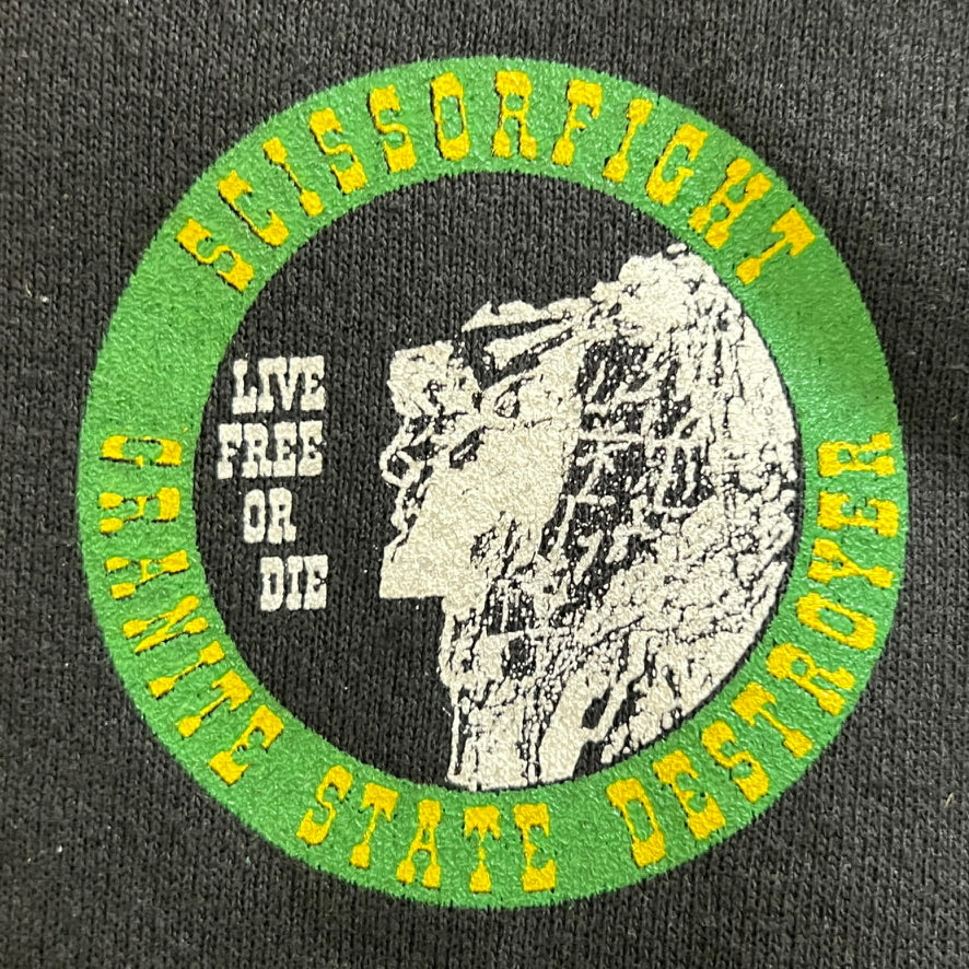 Scissorfight Live Free or Die Zipper Hoodie Black Size L