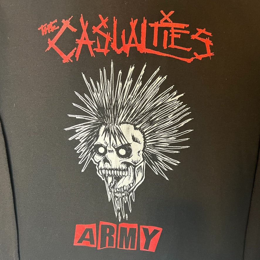 The Casualties Army Zip Up Hoodie Size XL