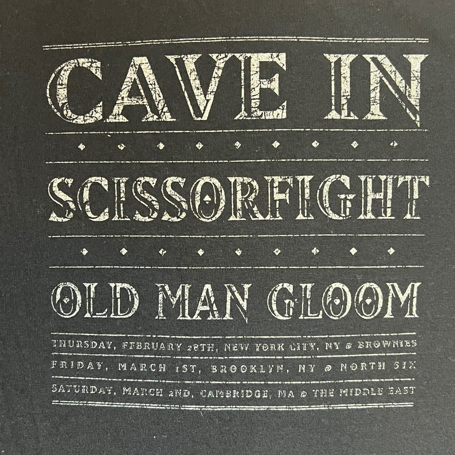 Cave In, Old Man Gloom, Scissorfight Clash of the Titans Tour 2002 T-Shirt Size M
