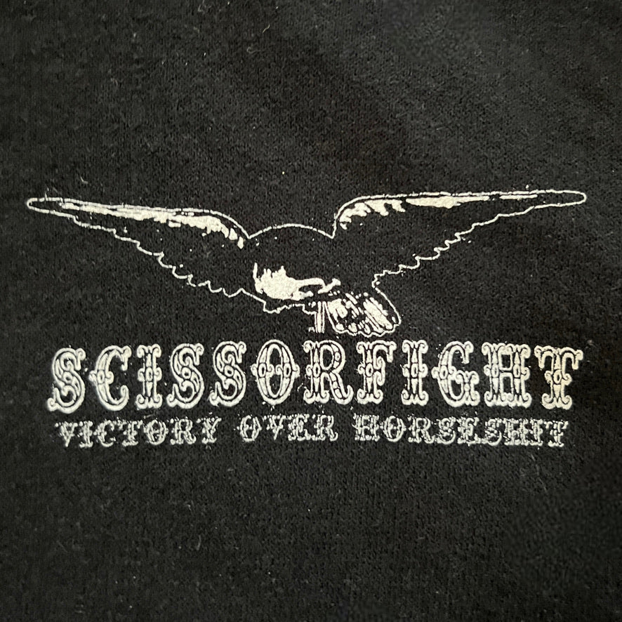 Scissorfight Victory Over Horseshit Pullover Hoodie Black Size Large