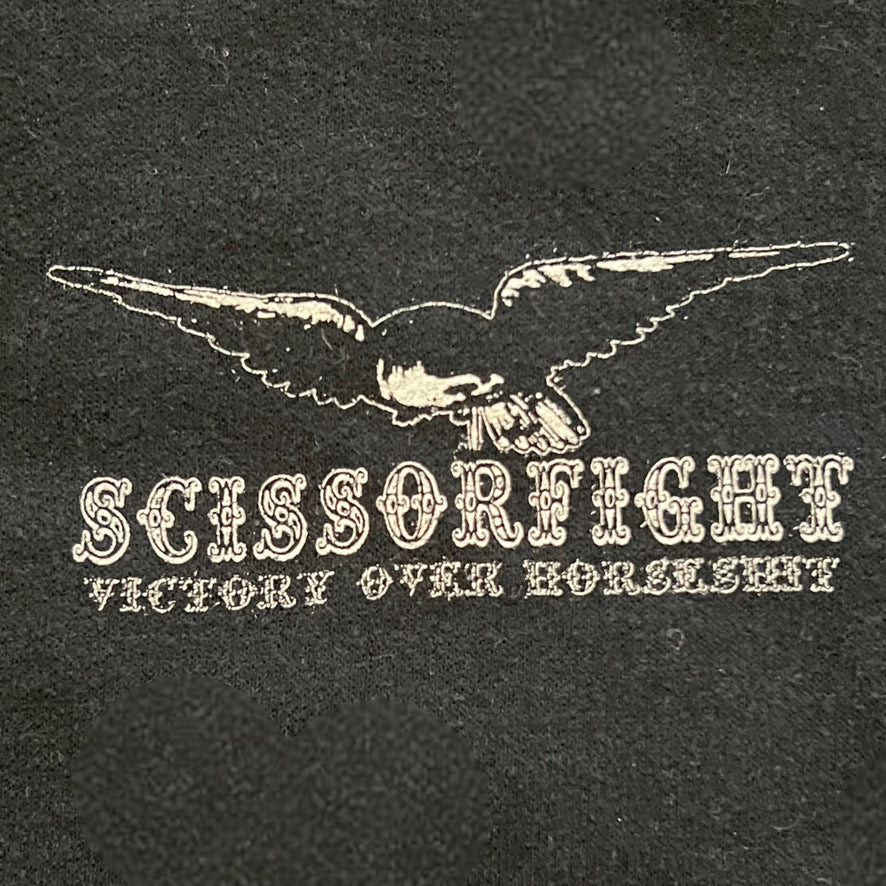 Scissorfight Victory Over Horseshit Crewneck Sweatshirt Black Size XL