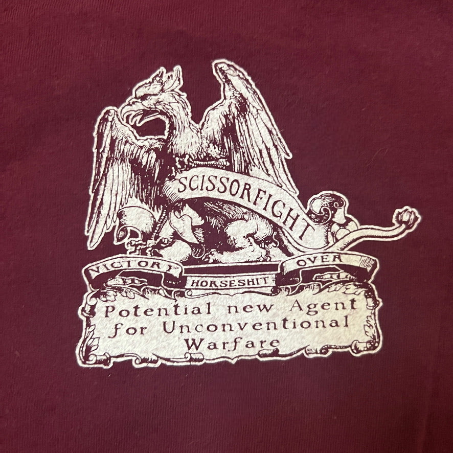 Scissorfight Potential New Agent Maroon Shirt Size Medium