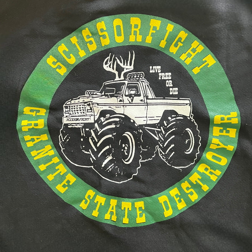 Scissorfight Live Free or Die Zipper Hoodie Black Size L