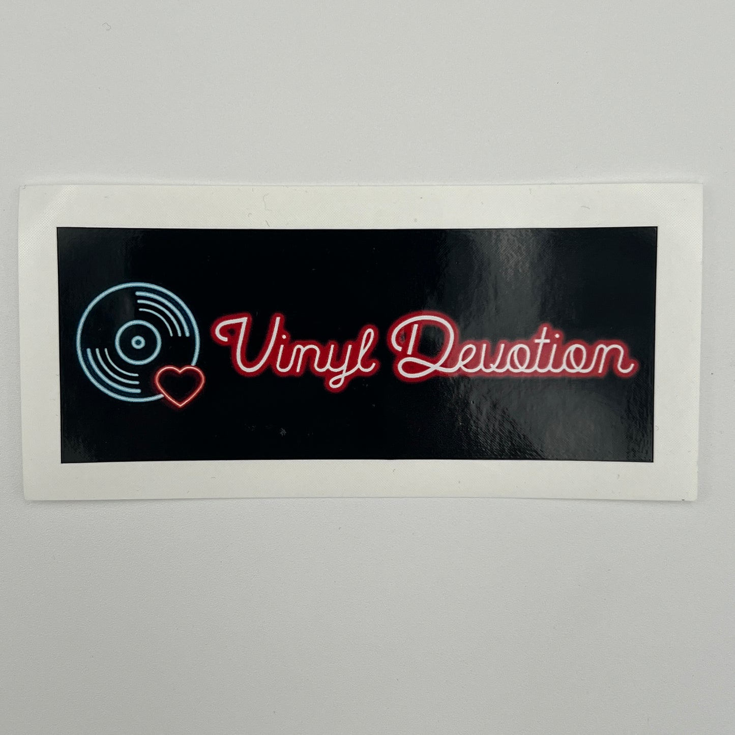 Vinyl Devotion Name Logo Sticker