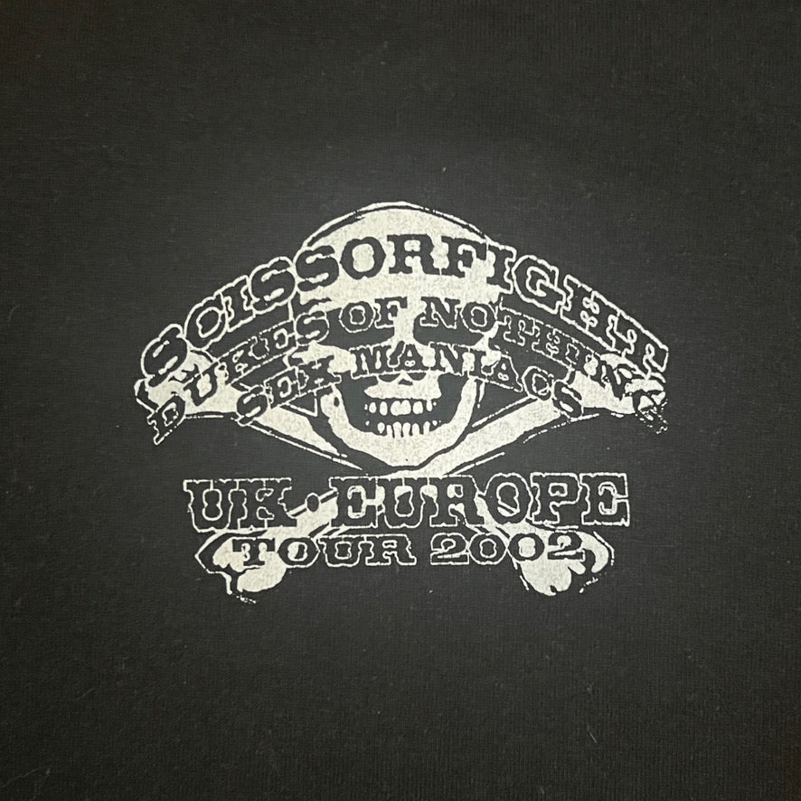 Scissorfight UK Europe Tour 2002 Shirt Size Medium