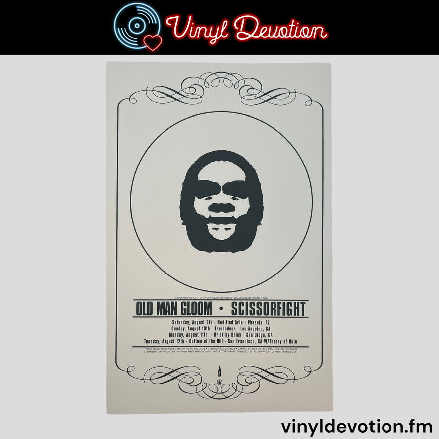 Old Man Gloom / Scissorfight Tour 11 x 17 Band Promo Poster