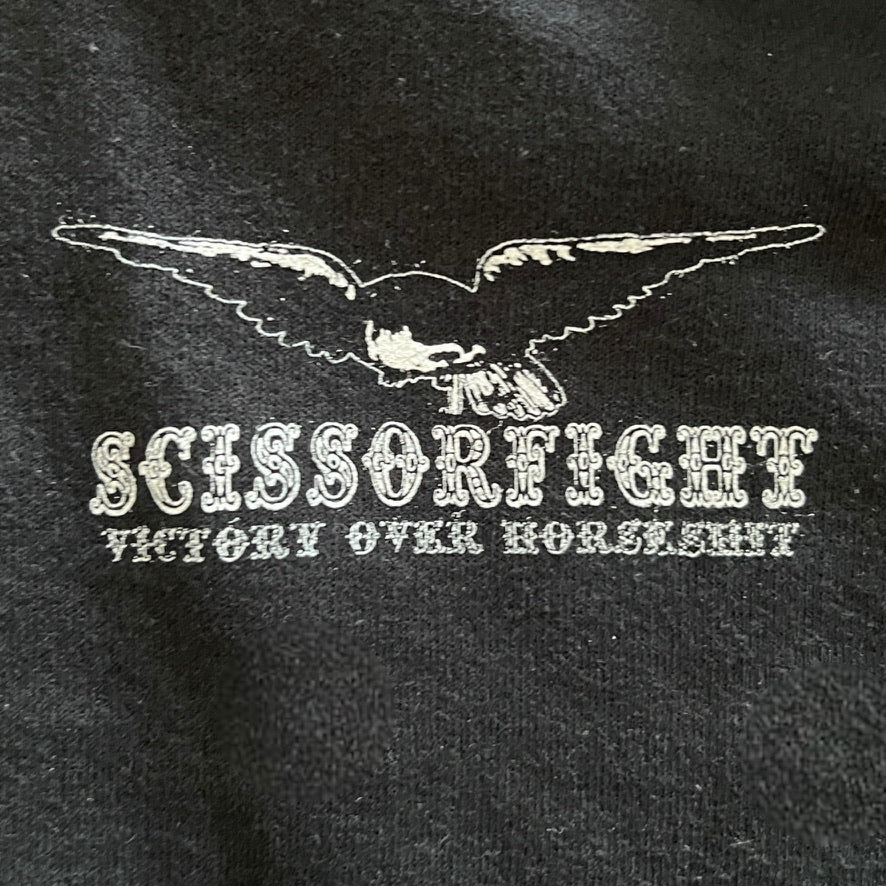 Scissorfight Victory Over Horseshit Pullover Hoodie Black Size XL