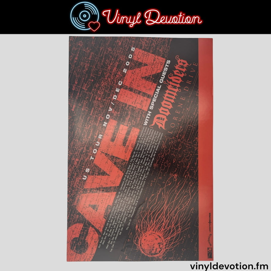 Cave In / Doomriders Winter 2005 Tour 11 x 17 Band Promo Poster