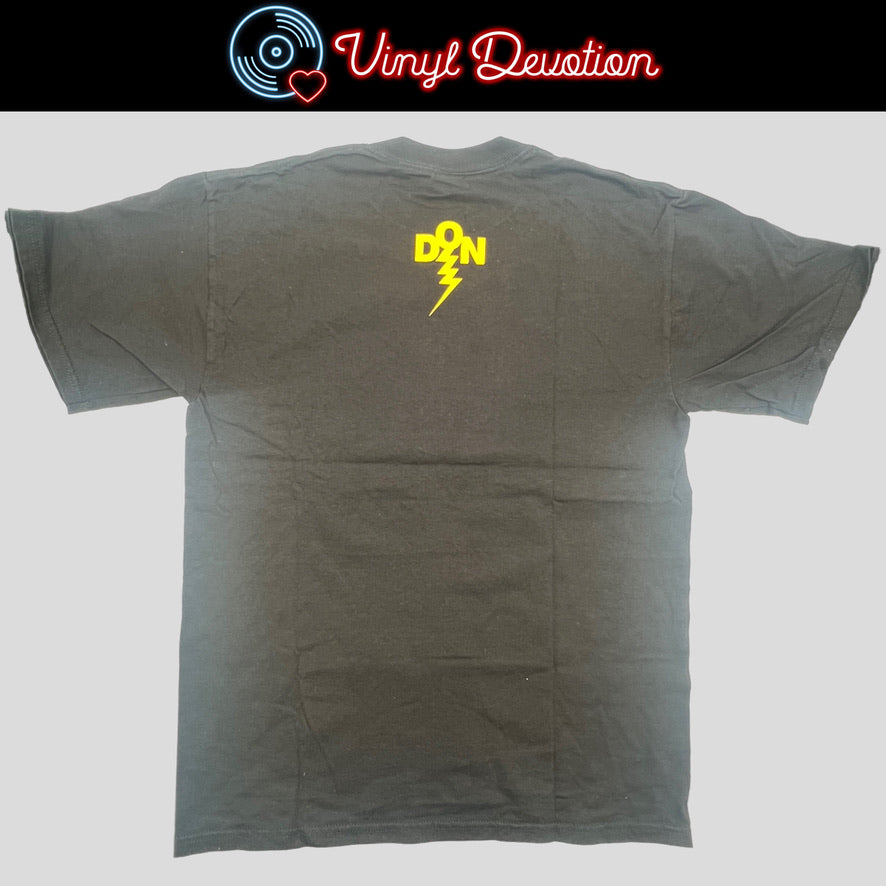 Dukes of Nothing Yellow Skull Black Shirt Size Medium