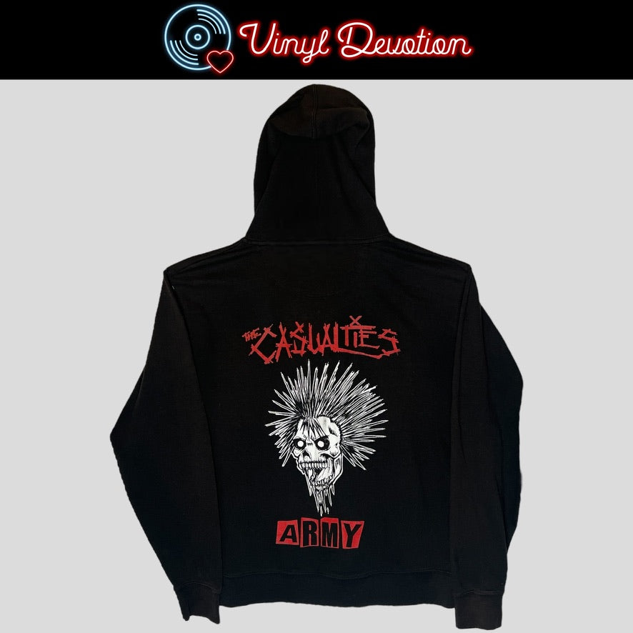 The Casualties Army Zip Up Hoodie Size XL