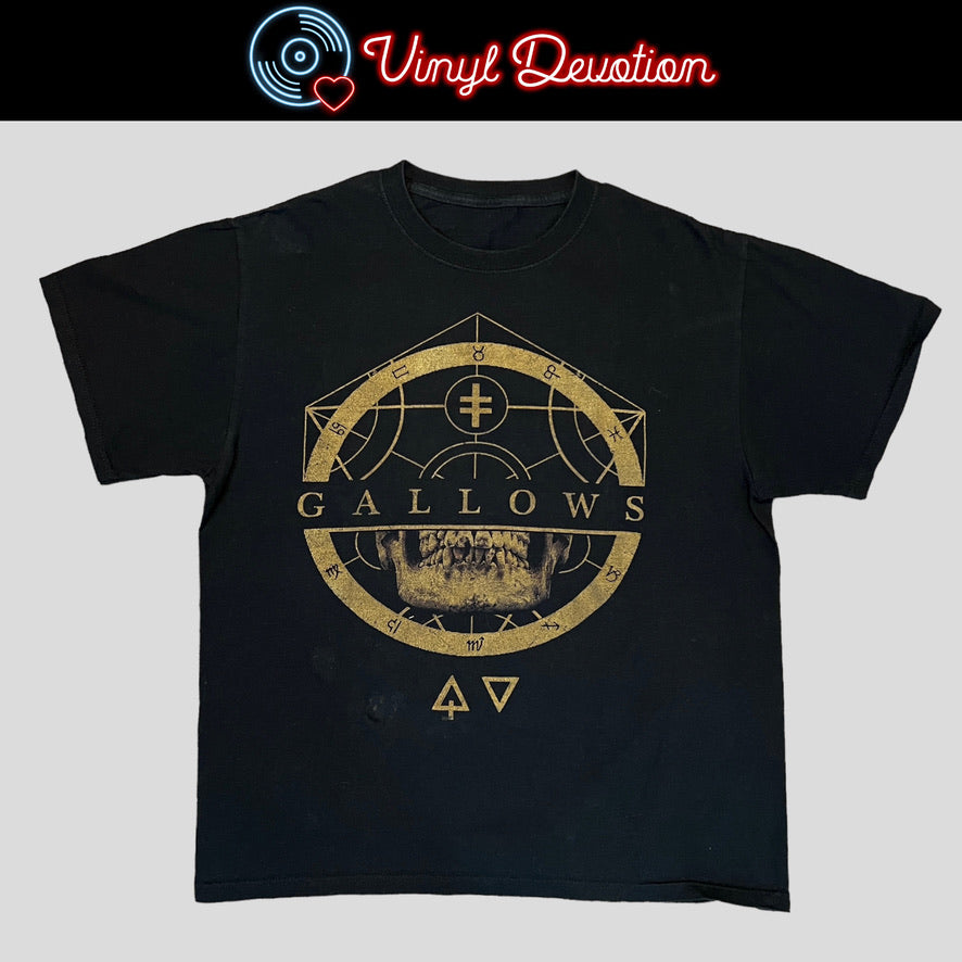 Gallows Band Gold Circle T-Shirt Size L