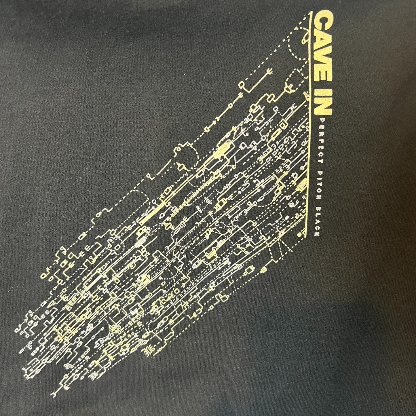 Cave In - Perfect Pitch Black Pullover Hoodie Size L Hydra Head 2005