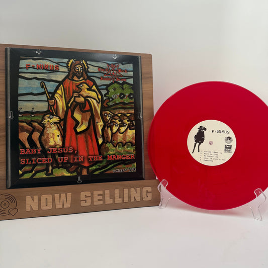 F-Minus / Crack Rock Steady Seven – Baby Jesus Sliced Up In The Manger Vinyl 10" Red Leftover Crack Choking Victim
