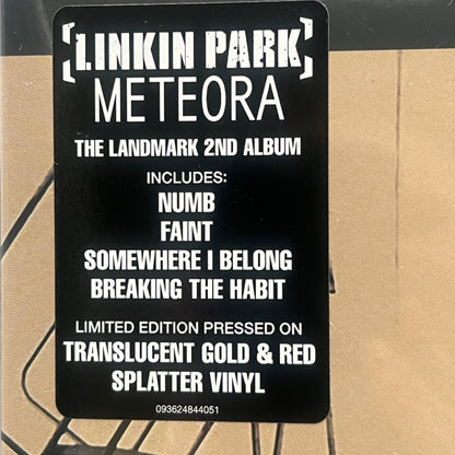Linkin Park - Meteora Vinyl LP Reissue  Gold & Red Splatter SEALED
