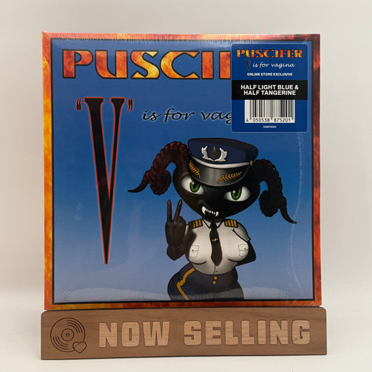 Puscifer - V Is For Vagina Vinyl LP Reissue Half Blue / Half Tangerine SEALED