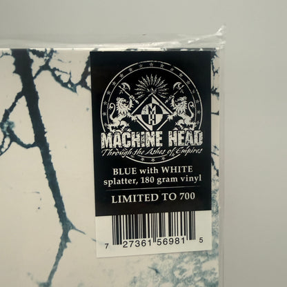 Machine Head - Through The Ashes Of Empires Vinyl LP Blue w/ White Splatter