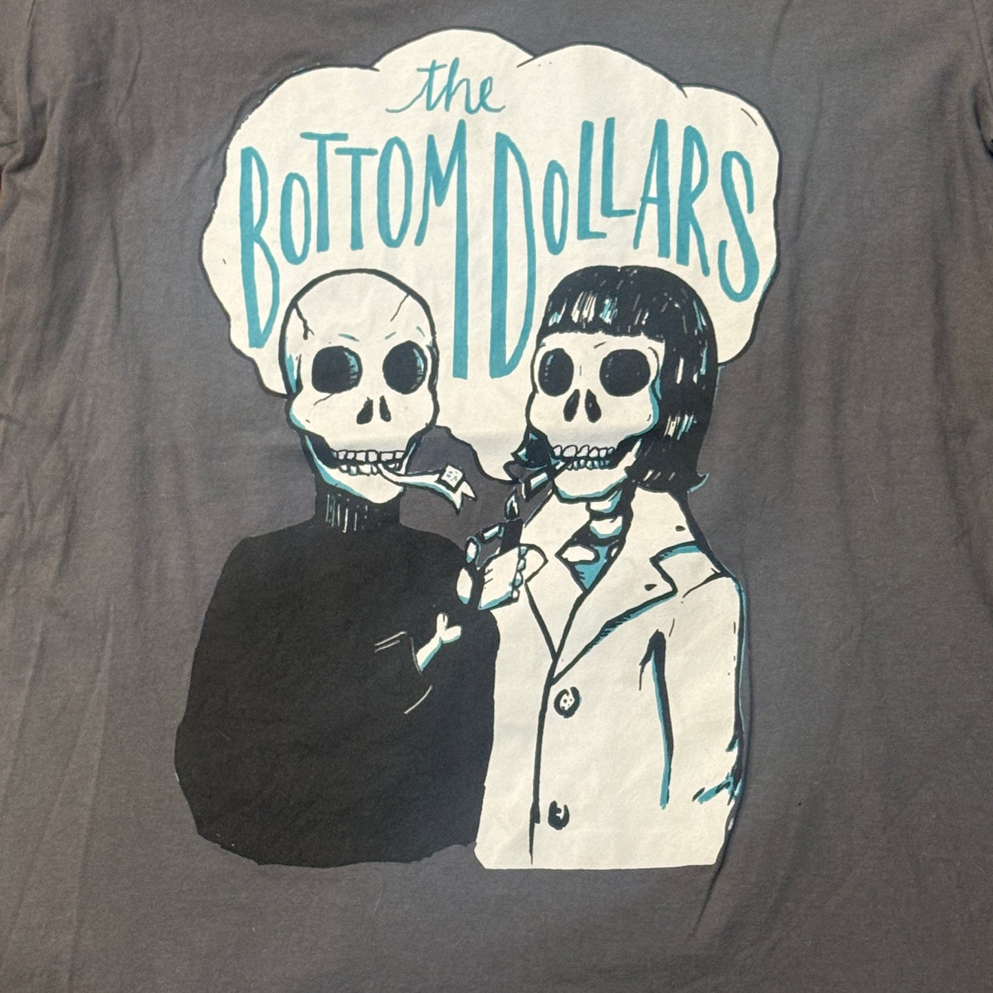 The Bottom Dollars Band 21st Century, Man! Gray T-Shirt Size Women's Small