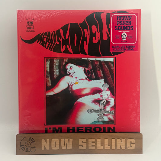 Mephistofeles - I'm Heroin Vinyl LP Reissue Orange Red Black Striped SEALED Ultra Limited
