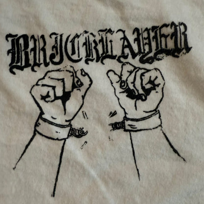 Bricklayer Oi Punk Band Rock Against Capitalism White T-Shirt Size M Angel Du$t White Wards