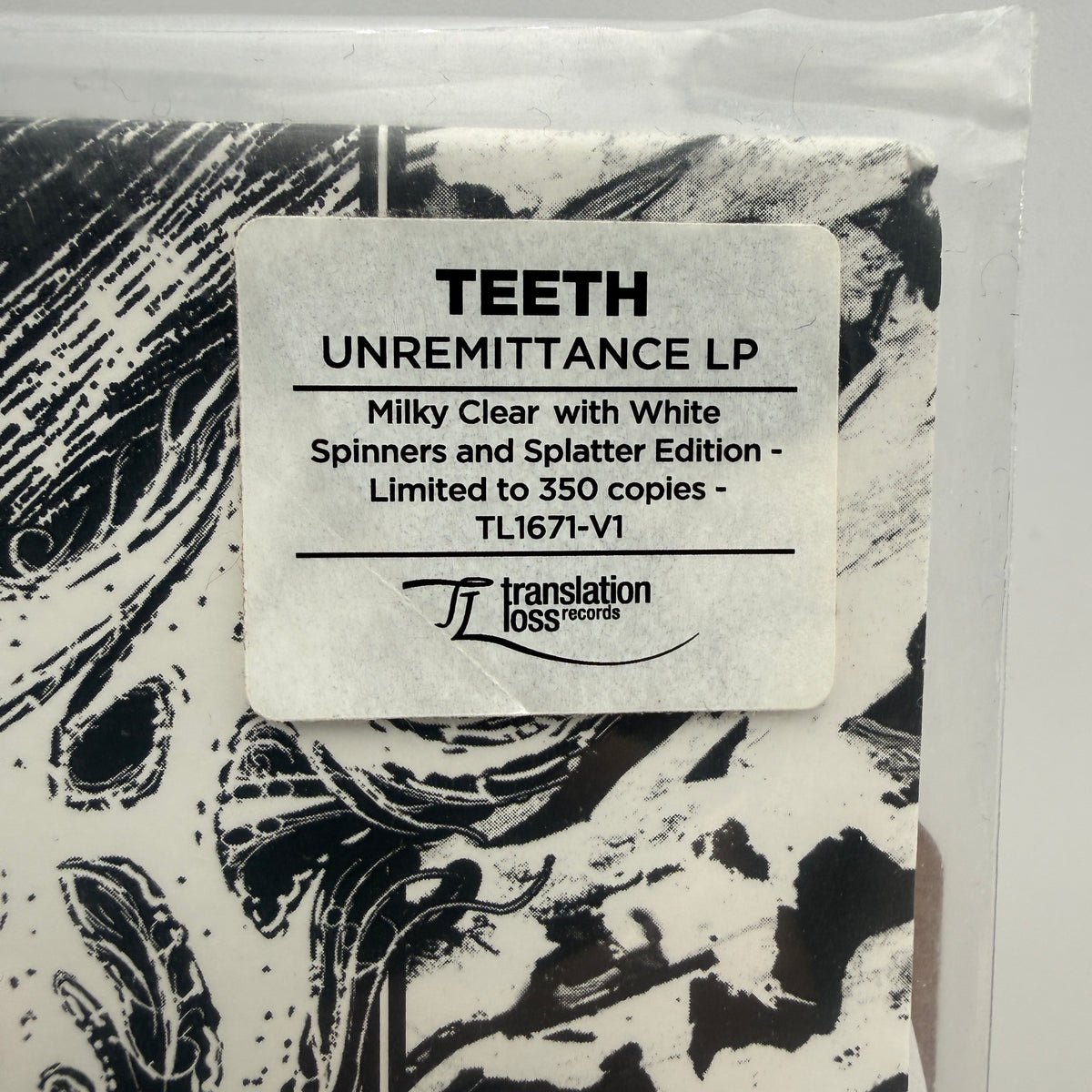 Teeth Band - Unremittance Vinyl LP Spinners w/ Splatter Graf Orlock Dangers Tlazcaltiliztli Our Place Of Worship Is Silence