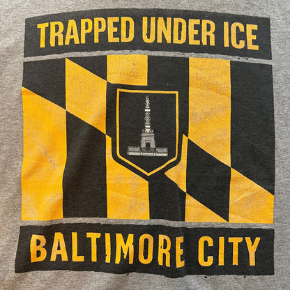 Trapped Under Ice Band Baltimore City T-Shirt Size L