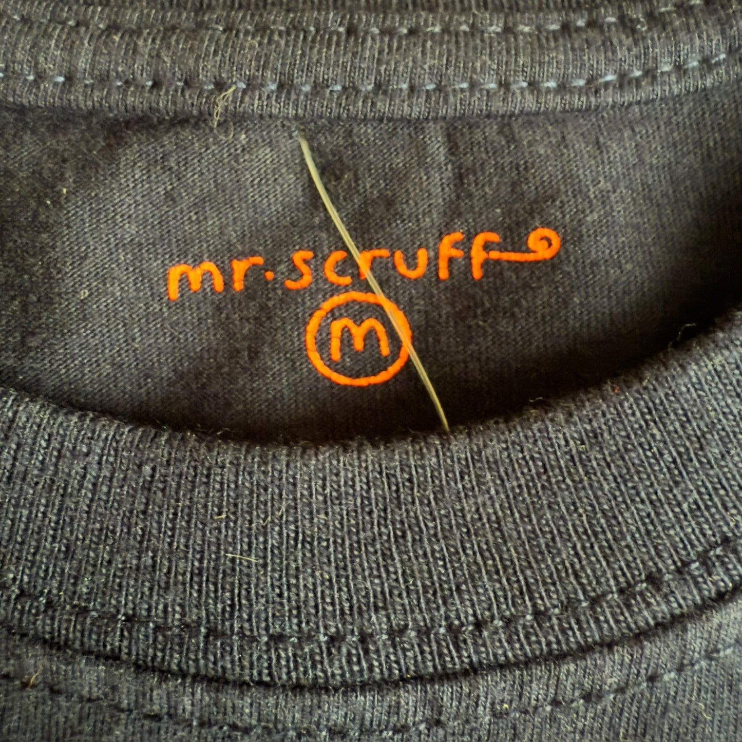 Mr. Scruff Headphones 2001 Vintage Dark Blue T-Shirt Size M
