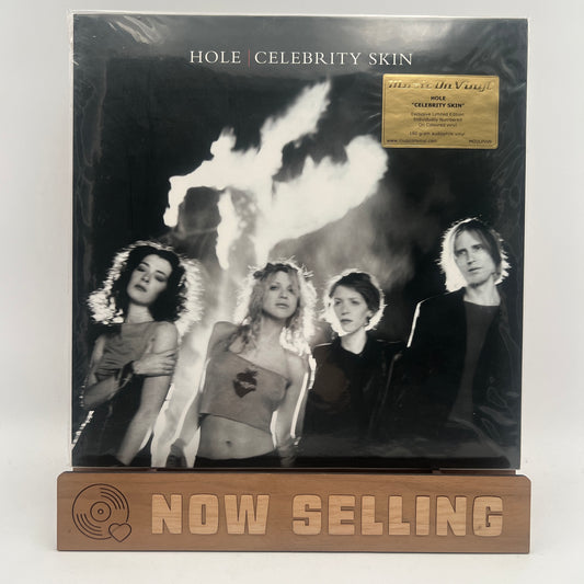 Hole - Celebrity Skin Vinyl LP Limited Edition Numbered, Yellow / Red Flamed