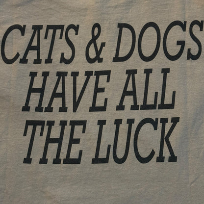 Gorilla Biscuits Band Cats & Dogs Tan Long Sleeve T-Shirt Size XL NYHC