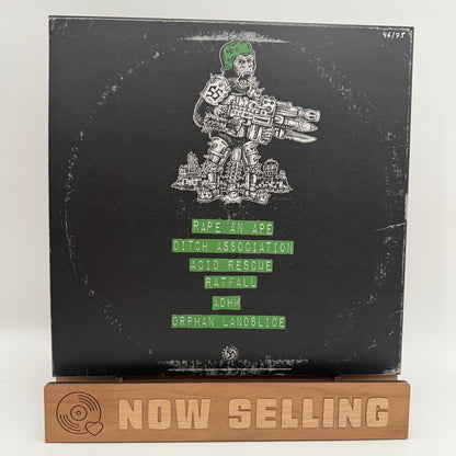 Simian Steel - Missing Fucking Link Vinyl LP Aaarrrggh! Red Black Swirl Iron Monkey
