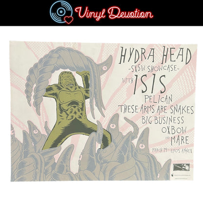 Hydra Head SXSW Showcase Screenprint Poster Isis Pelican Big Business 24" x 18" 2/165 [DAM]