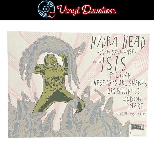 Hydra Head SXSW Showcase Screenprint Poster Isis Pelican Big Business 24" x 18" 2/165 [DAM]