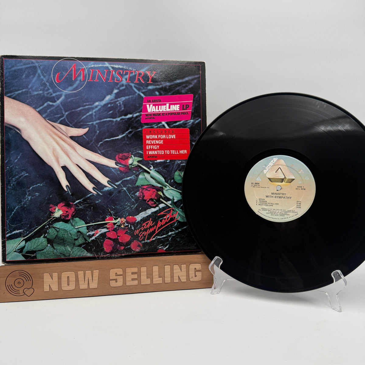 Ministry - With Sympathy Vinyl LP Promo Origintal 1st Press Hauppauge Press
