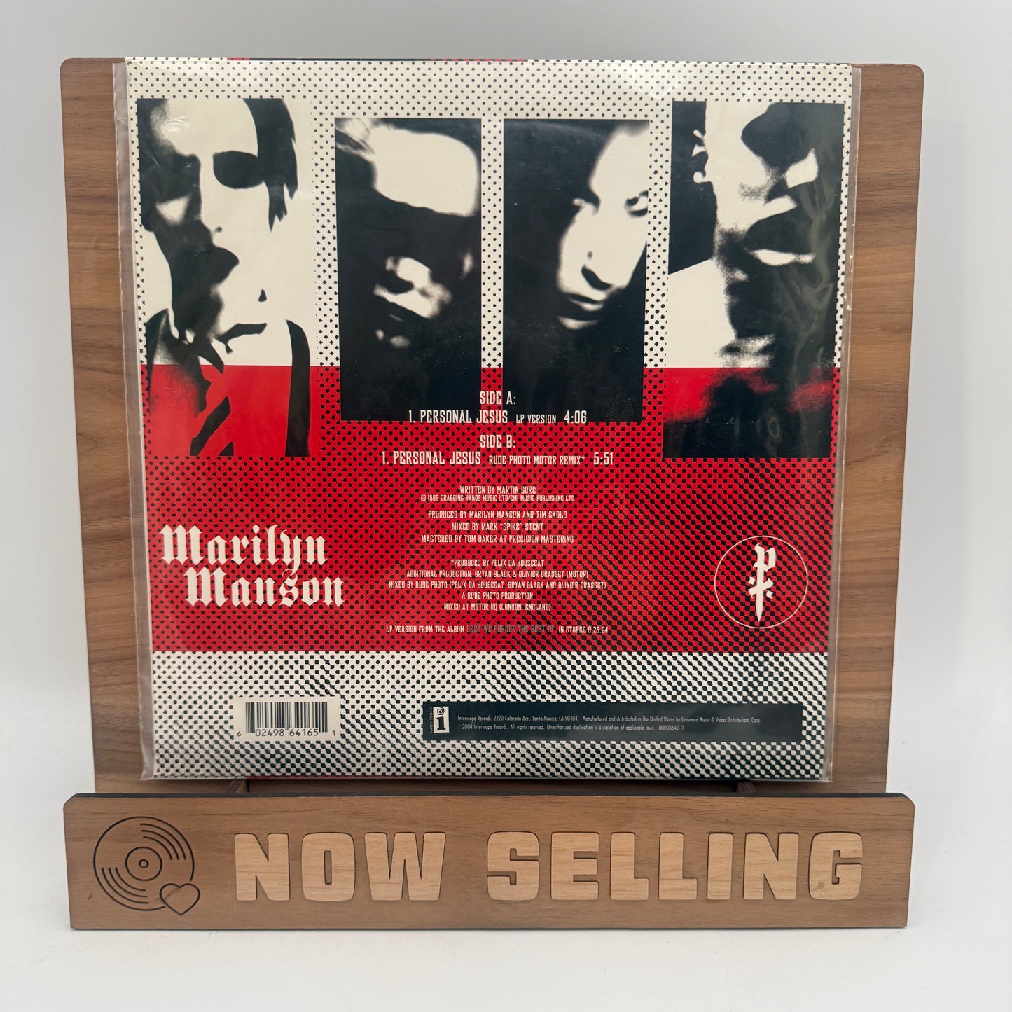 Marilyn Manson - Personal Jesus Vinyl 10" Red