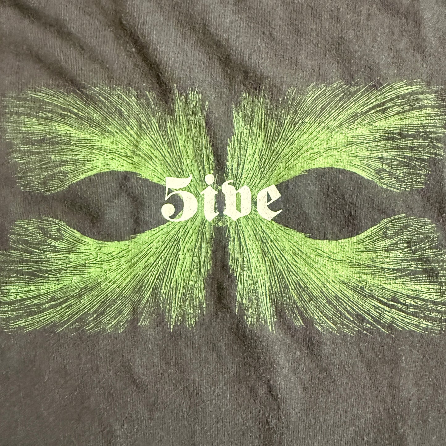 5ive Band Logo 2000 Vintage T-Shirt Size M Palms Gozu ISIS The Band Red Sparowes Cable