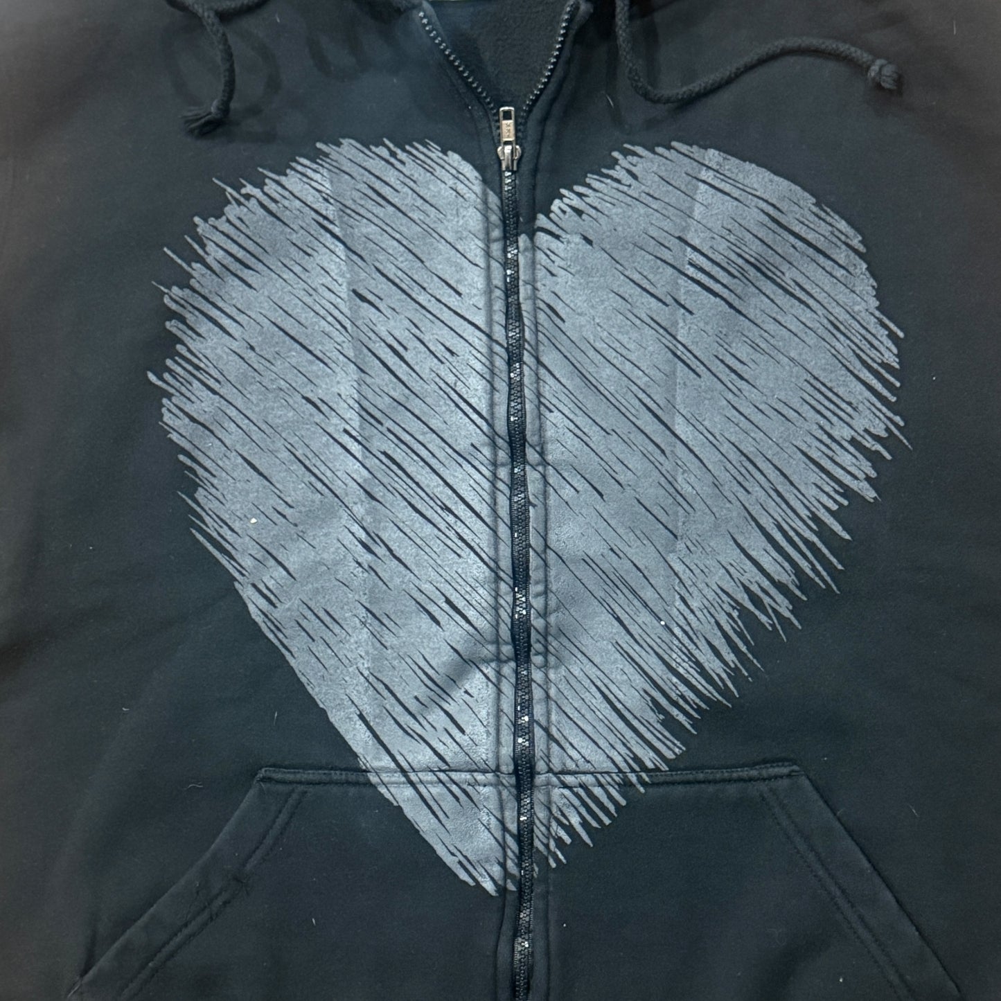 Converge Band You Fail Me Heartless 2004 Zip Up Sleeveless Hoodie Size XL