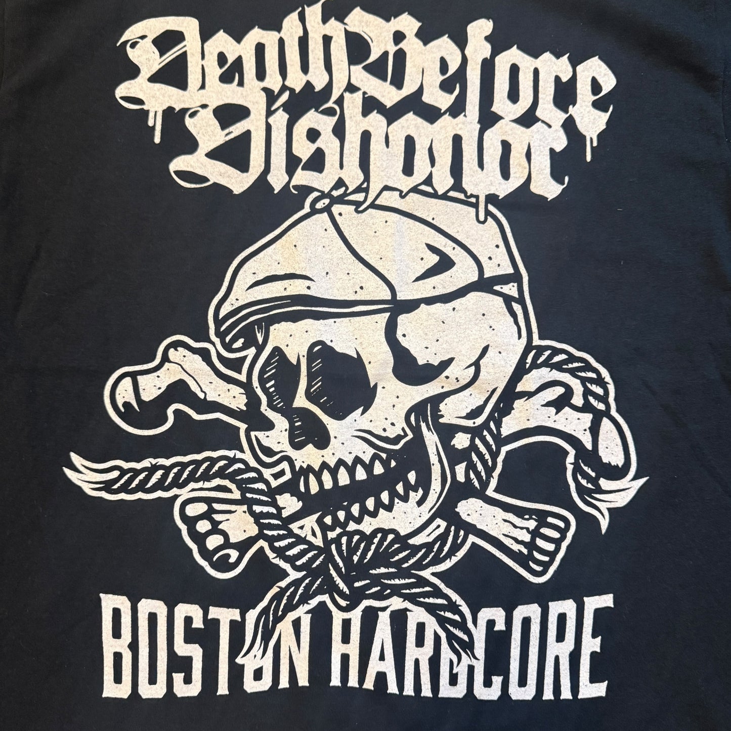 Death Before Dishonor Band Boston Hardcore Skull T-Shirt Size M