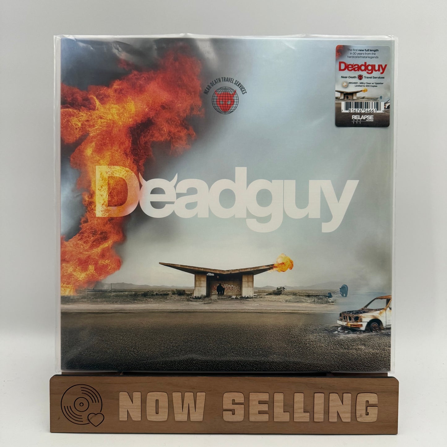 Deadguy - Near-Death Travel Services Vinyl LP Milky Clear w/ Splatter Indie Exclusive