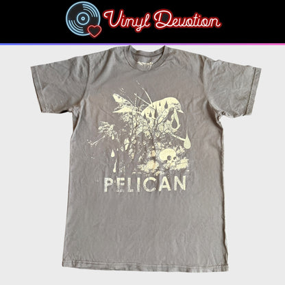 Pelican Band x Robotic Boot Bird + Skull Gray T-Shirt Size XL