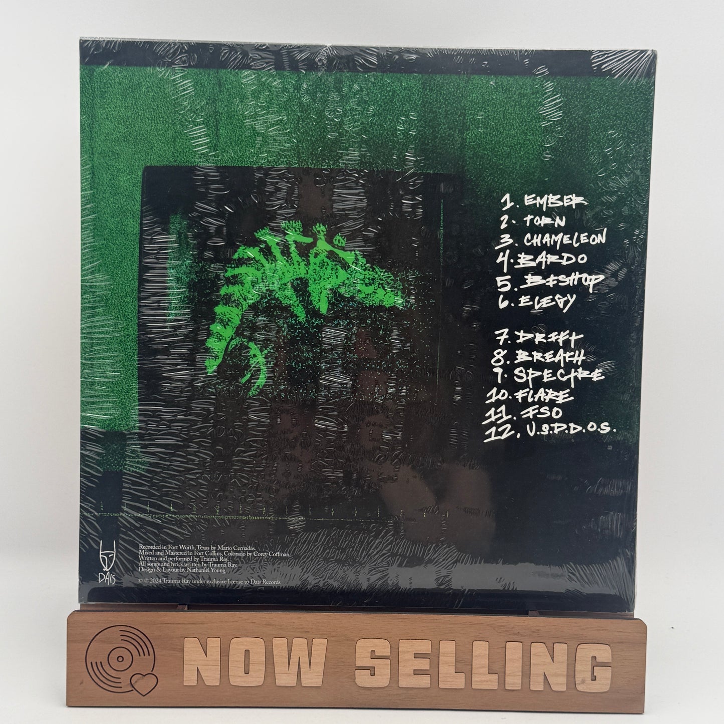 Trauma Ray - Chameleon Vinyl LP Mint Green And Black Smash SEALED LTD 300