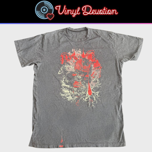 Pelican Band x Robotic Empire x Seldon Hunt Skull Bloom Gray T-Shirt Size XL Robotic Boot