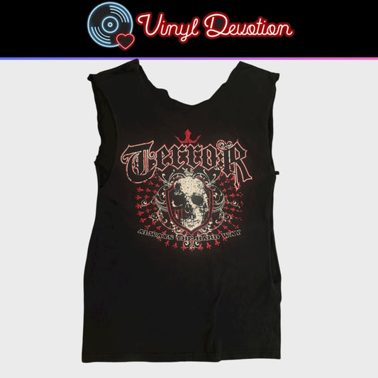 Terror Hardcore Band Fuck Everything You Believe Cut Sleeves / Neckline Vintage T-Shirt Size S